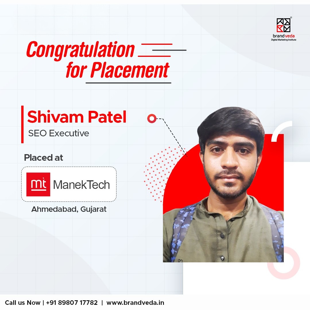 Shivam Patel — placed at ManekTech